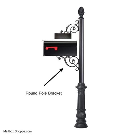 mailbox mounting brackets metal pole|mailbox bracket for round post.